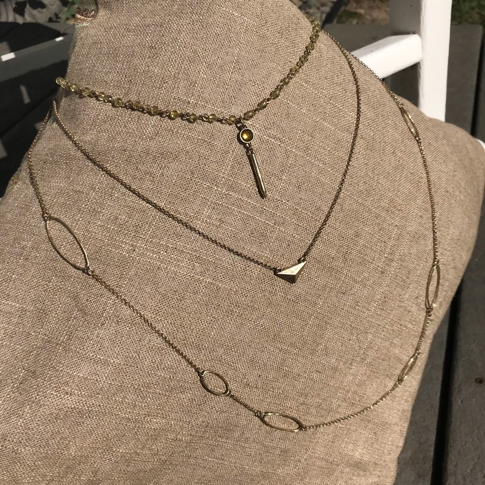 Three Chain Customizable Necklace